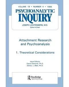Attachment Research & Psychoanalysis: Theoretical Considerations