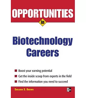 Opportunities in Biotechnology Careers
