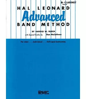 Hal Leonard Advanced Band Method B Flat Clarinet