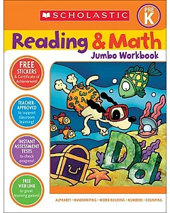 Scholastic Reading & Math Jumbo Workbook Grade Pre-k