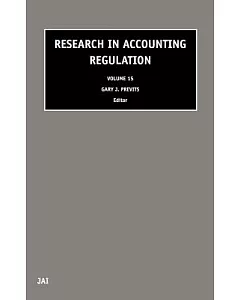 Research in Accounting Regulation, 2002