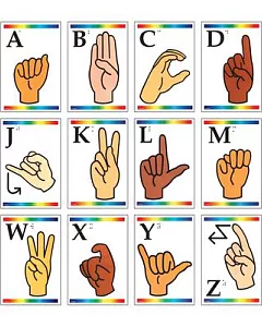 Sign Language Learning Cards With Braille