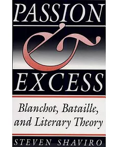 Passion and Excess: Blanchot, Bataille and Literary Theory