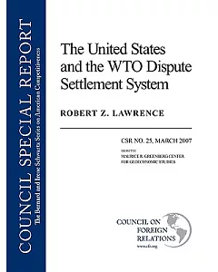 The United States and the WTO Dispute Settlement System