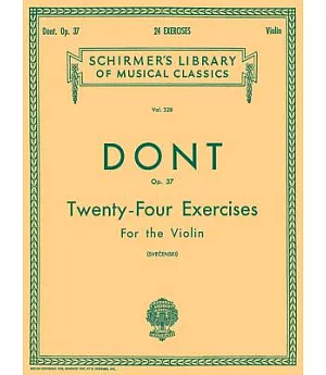 Twenty-Four Exercises for the Violin: Op. 37