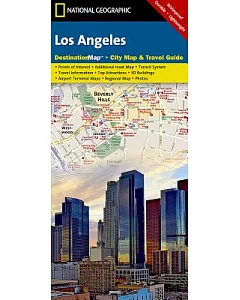 national geographic Destination City Map Los Angeles: California