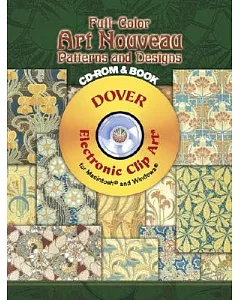 Full-Color Art Nouveau Patterns and Designs