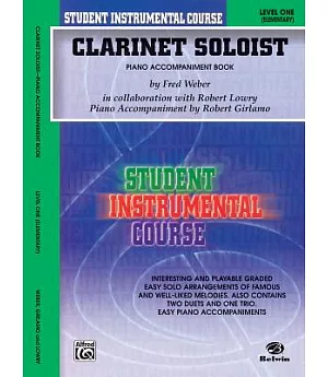 Clarinet Soloist, Level I: (Elementary)