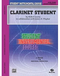 Clarinet Student: Advanced Intermedia Level 3