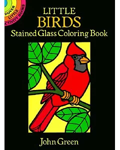 Little Birds Stained Glass Coloring Book