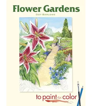 Flower Gardens to Paint or Color