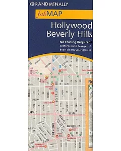 Rand McNally Fab Map Hollywood / Beverly Hills, California