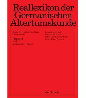 Reallexikon Der Germanischen Altertumskunde