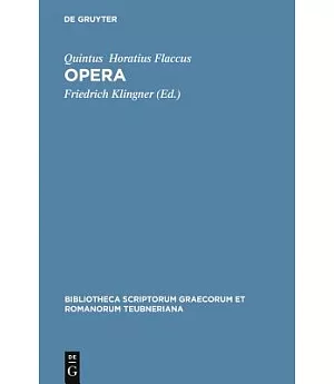 Q. Horatius Flaccus: Opera
