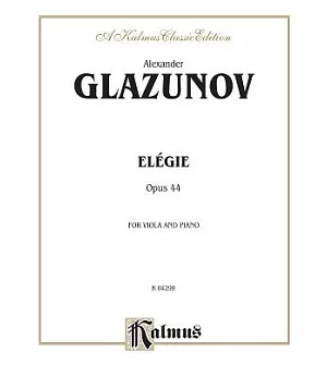 Elegie for Viola and Piano, Opus 44: Kalmus Classic Edition