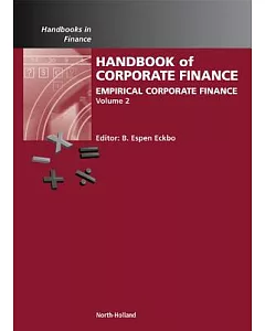 Handbook of Empirical Corporate Finance