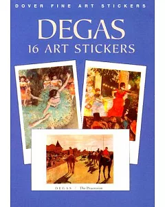 degas: 16 Art Stickers