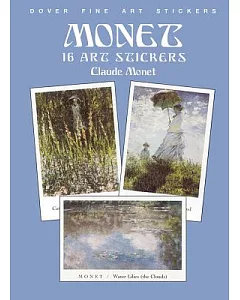 Monet: 16 art Stickers
