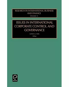 Issues in International Corporate Control & Governance