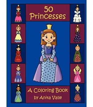 Fifty Princesses: A Coloring Book