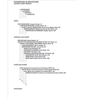 Explorations in Architecture: Teaching, Design, Research