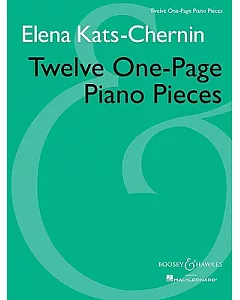 Twelve One-Page Piano Pieces