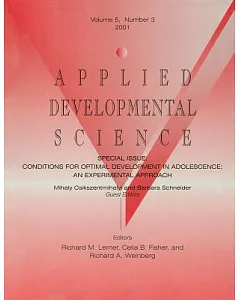 Conditions for Optimal Development in Adolescence: An Experiential Approach