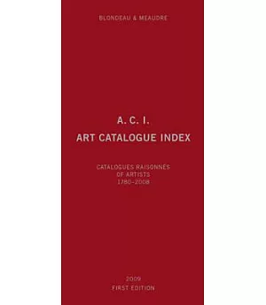 A.C.I., Art Catalogue Index