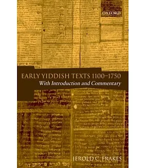 Early Yiddish Texts 1100-1750