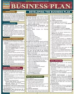 How to Write a Business Plan Quick Reference Guide