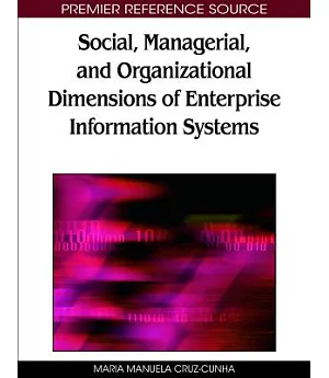 Social, Managerial, and Organizational Dimensions of Enterprise Information Systems