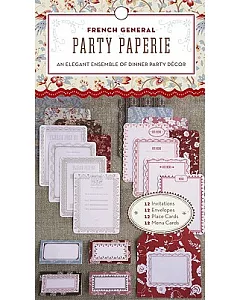 French General Party Paperie: An Elegant Ensemble of Dinner Party Decor