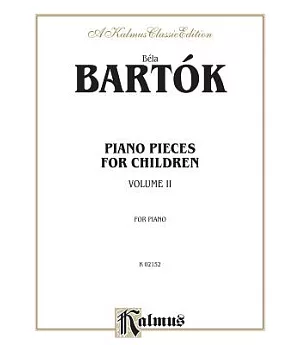 Bela Bartok Piano Pieces for Children