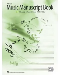 alfred’s music Manuscript Book: 12-Staves