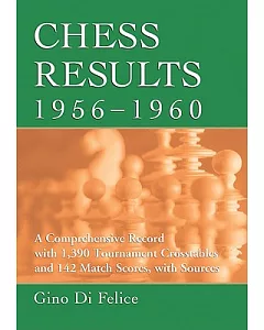 Chess Results, 1956-1960: A Comprehensive Record With 1,390 Tournament Crosstables and 142 Match Scores, With Sources