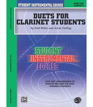 Student Instrumental Course, Duets for Clarinet Students, Level I