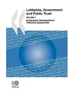 Lobbyists, Government and Public Trust: Increasing Transparency Through Legislation
