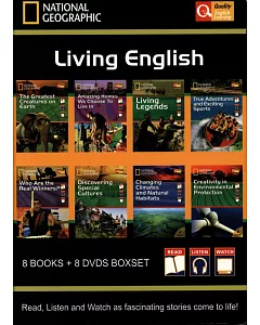 National Geographic: Living English (8 Books + 8 DVDS Boxset)