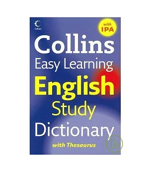 Collins Easy Learning English Study Dictionary with Thesaurus (Export Edition)