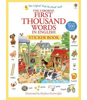 First Thousand Words in English Sticker book