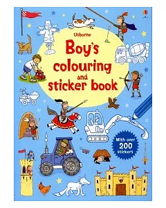 Boy’s colouring and sticker book