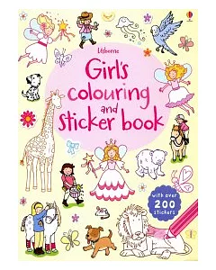 Girl’s colouring and sticker book