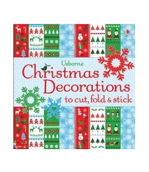 Christmas decorations to cut, fold and stick