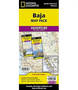 National Geographic Baja Map Pack: Baja North, Baja South
