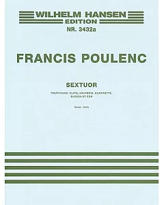 Sextuor: Pour Piano, Flute, Hautbois, Clarinette, Basson Et Cor: Score - Parts