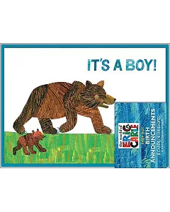 The World of eric carle Baby Boy Birth Announcements