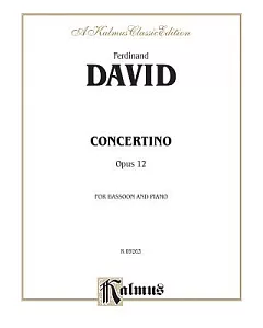 Concertino, Op. 12: For Bassoon and Piano: Kalmus Edition
