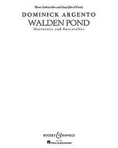 Walden Pond: Three Violoncellos and Harp (Set of Parts): Nocturnes and Barcarolles