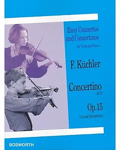 Concertino in D, Op. 15 1st and 3rd Position: Violin and Piano