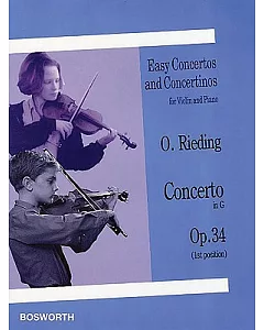 Concerto in G, Op. 34: Easy Concertos and Concertinos Series for Violin and Piano